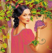 Схема для вышивки бисером «Испанский виноград»