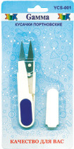 Ножницы GAMMA YCS- 001 для обрезки ниток кусачки в блистере 120 мм 