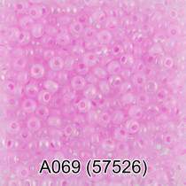 Бисер Чехия " GAMMA" круглый 1 10/ 0 2. 3 мм 5 г 1- й сорт A069 розовый/ меланж ( 57526 ) 
