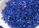 Бисер Япония MIYUKI Delica цилиндрический 11/0 5г DB-0285 аква-/сапфировый с цветной линией