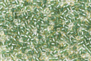Бисер Япония MIYUKI Delica цилиндрический 11/0 5г DB-0917 светло-игристый green topaz с цветной линией