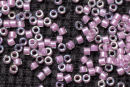 Бисер Япония MIYUKI Delica цилиндрический 11/0 5г DB-0072 бледно-сиреневый радужный с цветной линией