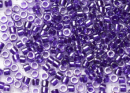 Бисер Япония MIYUKI Delica цилиндрический 11/0 5г DB-0923 искрящийся фиолетовый с цветной линией кристалл